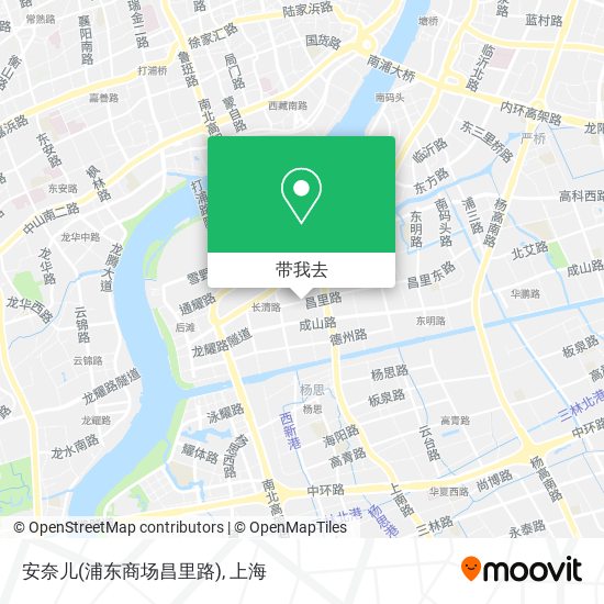 安奈儿(浦东商场昌里路)地图