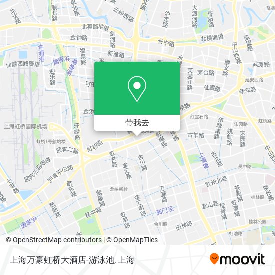 上海万豪虹桥大酒店-游泳池地图