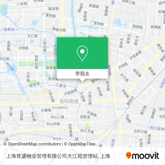 上海茸盛物业管理有限公司大江苑管理站地图