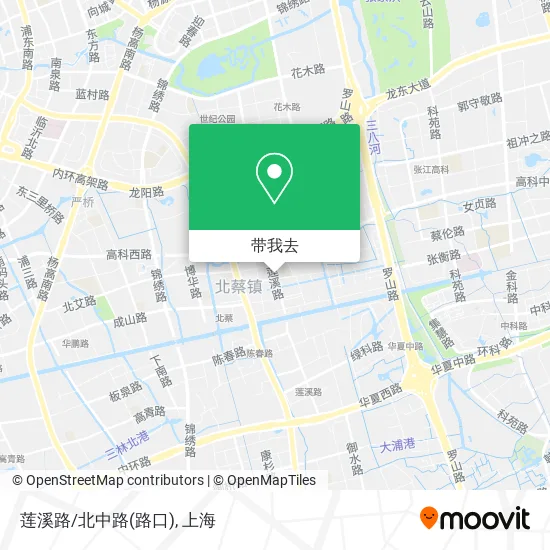 莲溪路/北中路(路口)地图