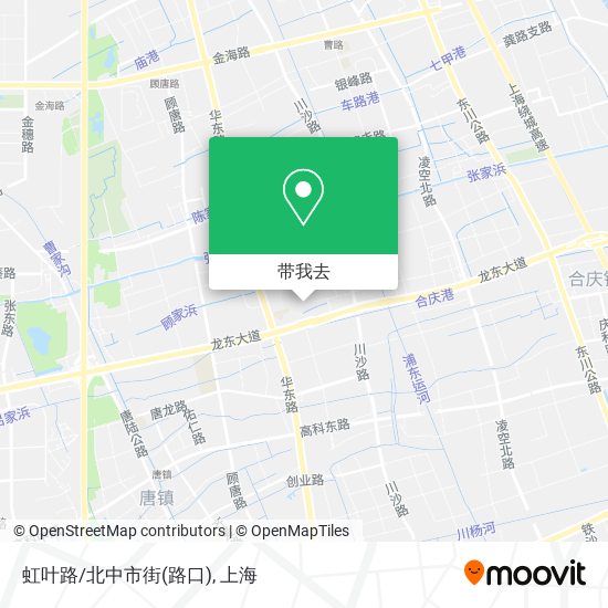 虹叶路/北中市街(路口)地图