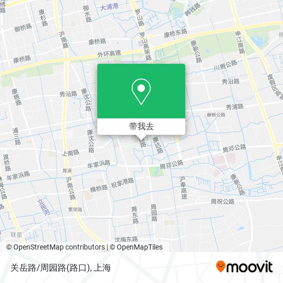 关岳路/周园路(路口)地图