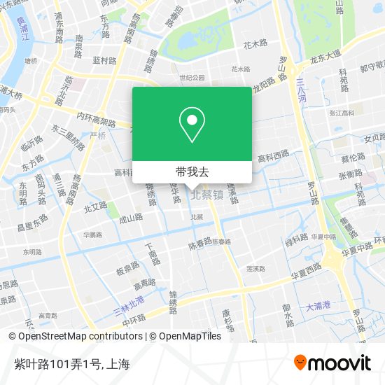 紫叶路101弄1号地图