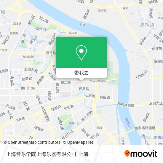 上海音乐学院上海乐器有限公司地图