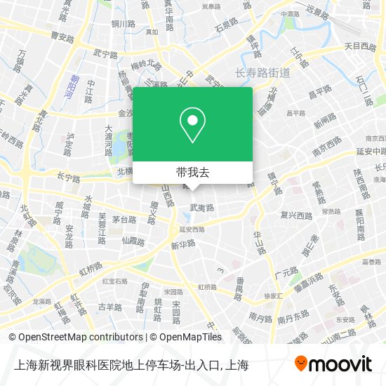 上海新视界眼科医院地上停车场-出入口地图
