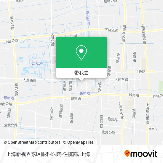 上海新视界东区眼科医院-住院部地图