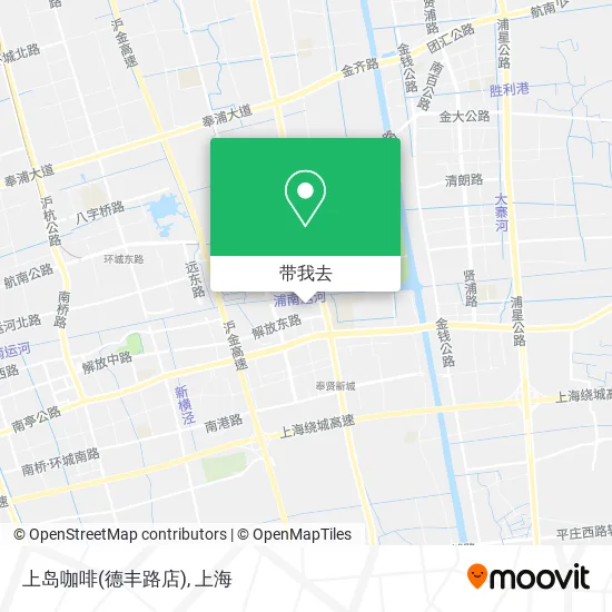 上岛咖啡(德丰路店)地图