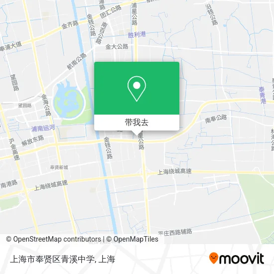 上海市奉贤区青溪中学地图