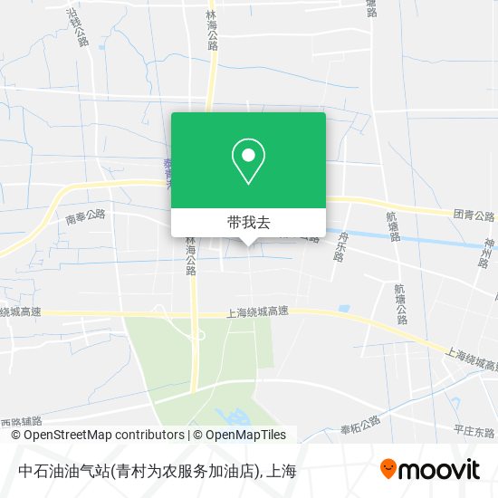 中石油油气站(青村为农服务加油店)地图