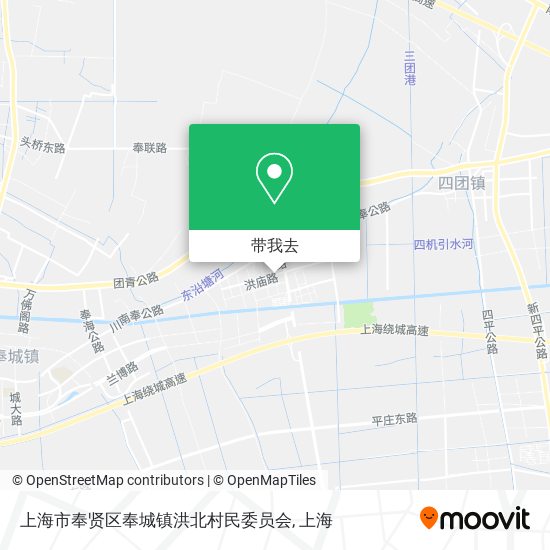上海市奉贤区奉城镇洪北村民委员会地图