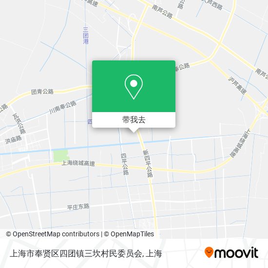 上海市奉贤区四团镇三坎村民委员会地图