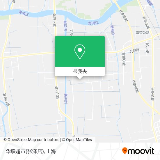 华联超市(张泽店)地图