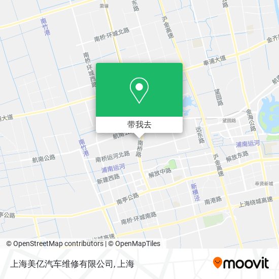 上海美亿汽车维修有限公司地图