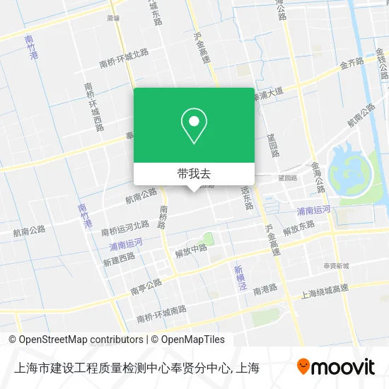 上海市建设工程质量检测中心奉贤分中心地图