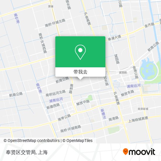 奉贤区交管局地图