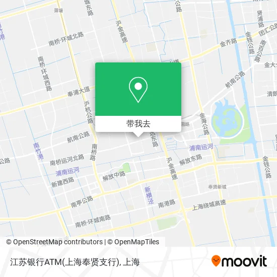 江苏银行ATM(上海奉贤支行)地图