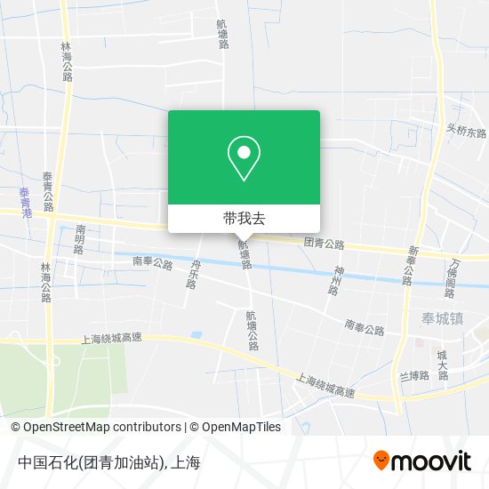 中国石化(团青加油站)地图