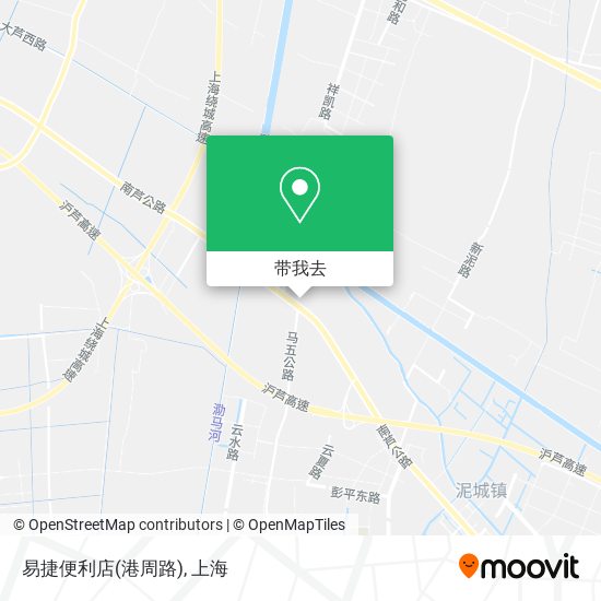 易捷便利店(港周路)地图