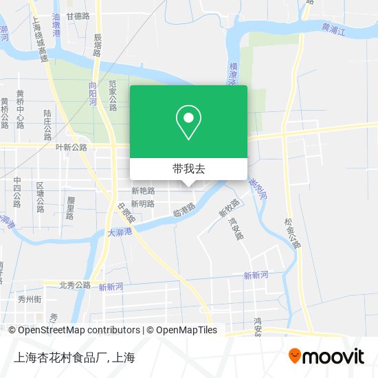 上海杏花村食品厂地图