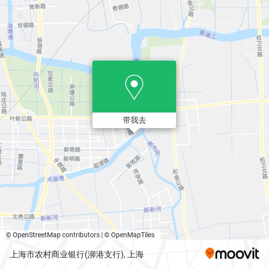 上海市农村商业银行(泖港支行)地图