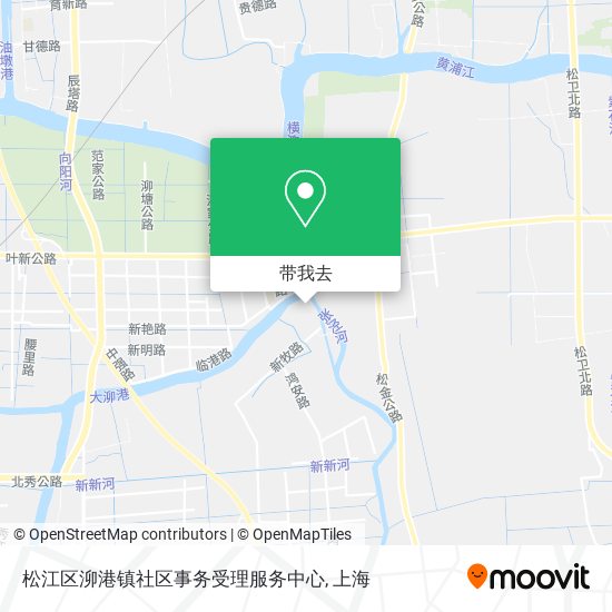 松江区泖港镇社区事务受理服务中心地图
