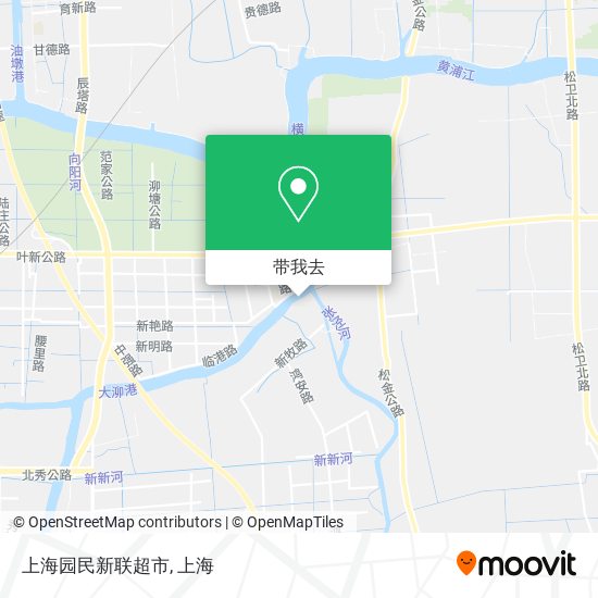 上海园民新联超市地图