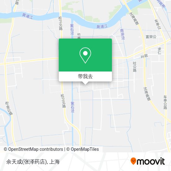 余天成(张泽药店)地图