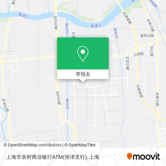 上海市农村商业银行ATM(张泽支行)地图