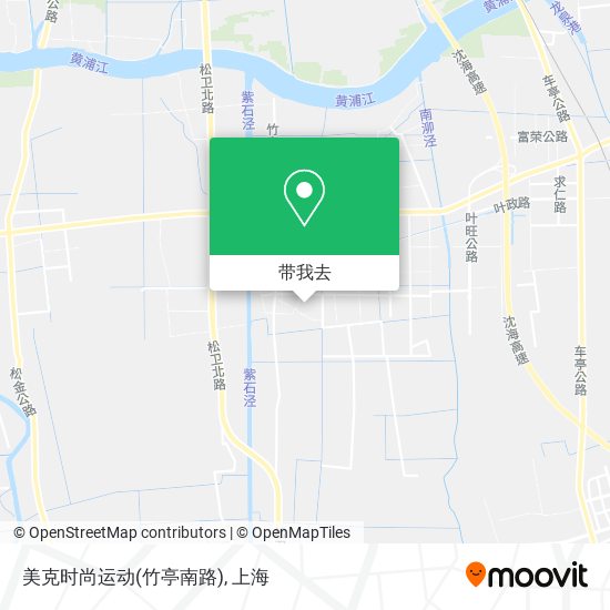 美克时尚运动(竹亭南路)地图