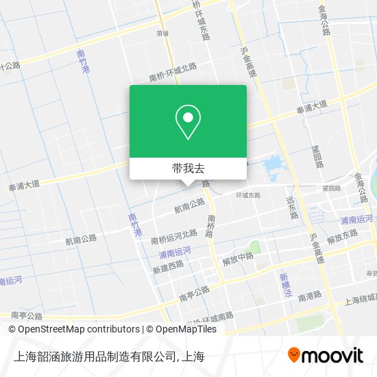 上海韶涵旅游用品制造有限公司地图