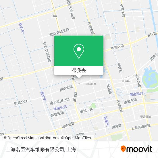 上海名臣汽车维修有限公司地图
