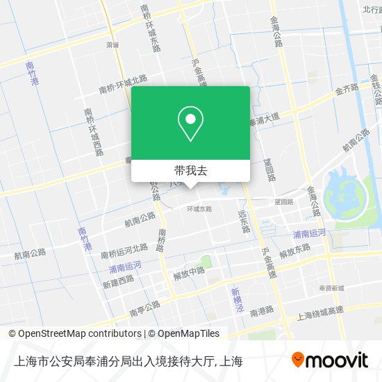 上海市公安局奉浦分局出入境接待大厅地图