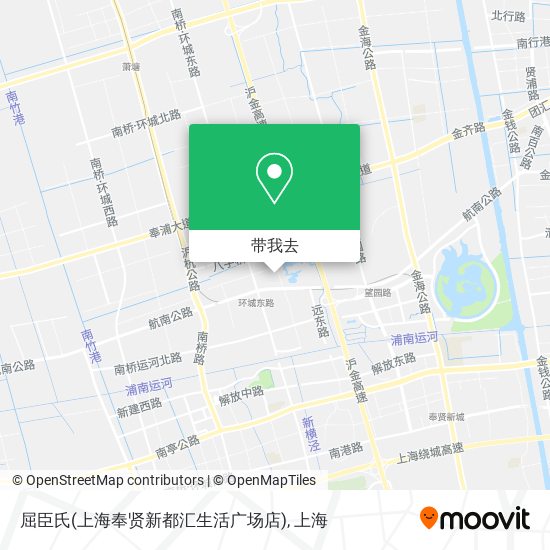 屈臣氏(上海奉贤新都汇生活广场店)地图