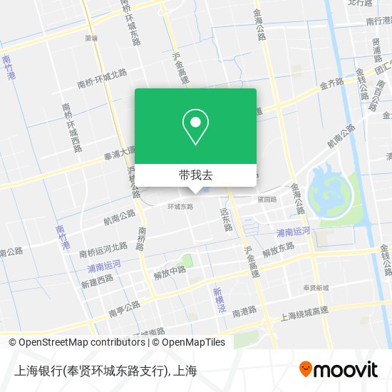 上海银行(奉贤环城东路支行)地图