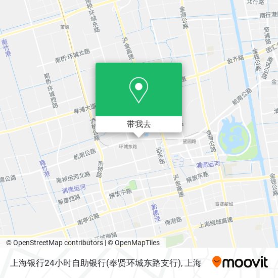 上海银行24小时自助银行(奉贤环城东路支行)地图
