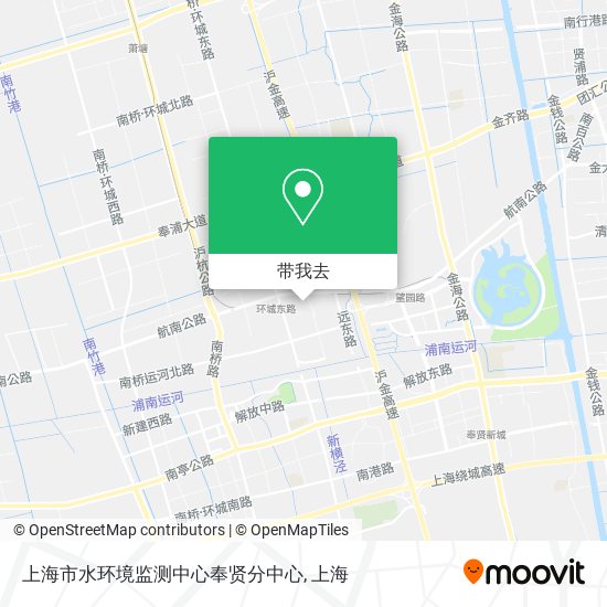 上海市水环境监测中心奉贤分中心地图