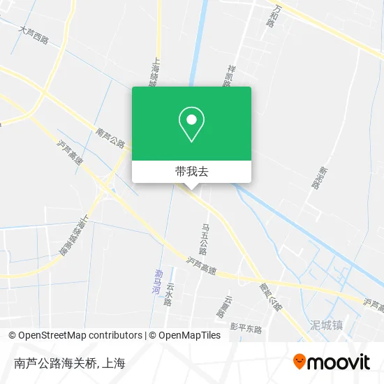 南芦公路海关桥地图