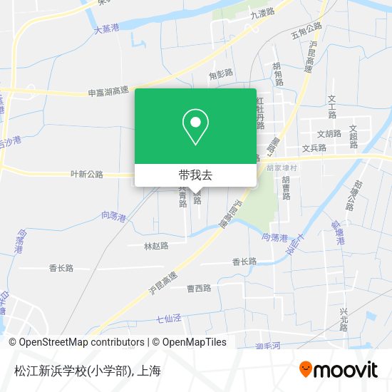 松江新浜学校(小学部)地图