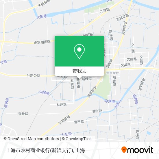 上海市农村商业银行(新浜支行)地图