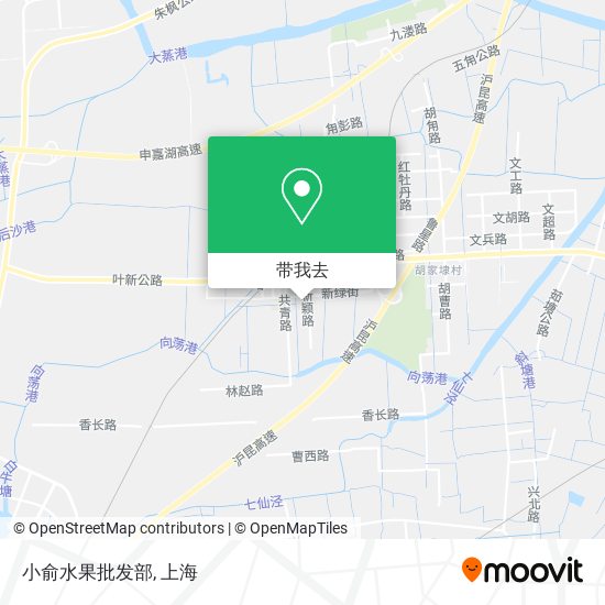 小俞水果批发部地图