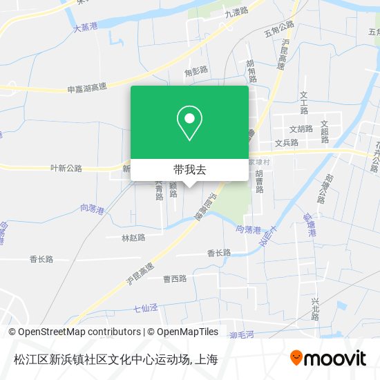 松江区新浜镇社区文化中心运动场地图