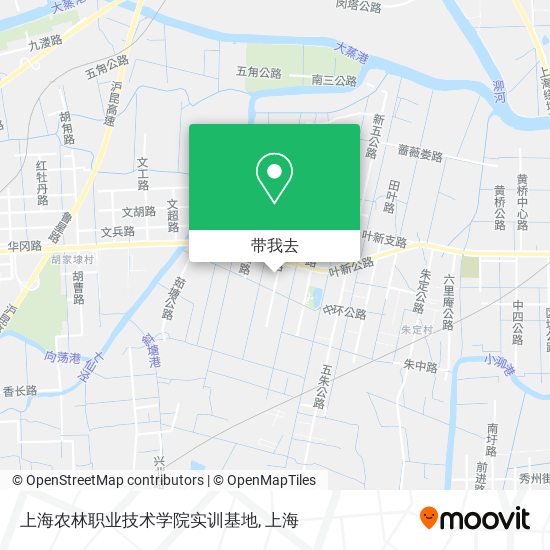 上海农林职业技术学院实训基地地图
