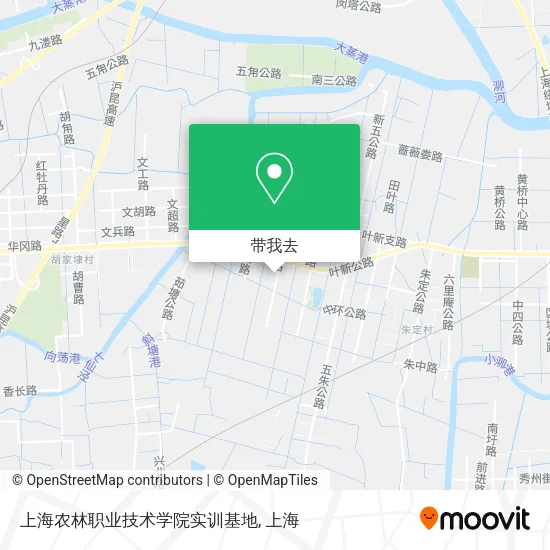 上海农林职业技术学院实训基地地图