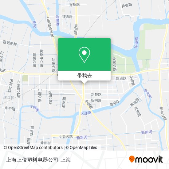 上海上俊塑料电器公司地图