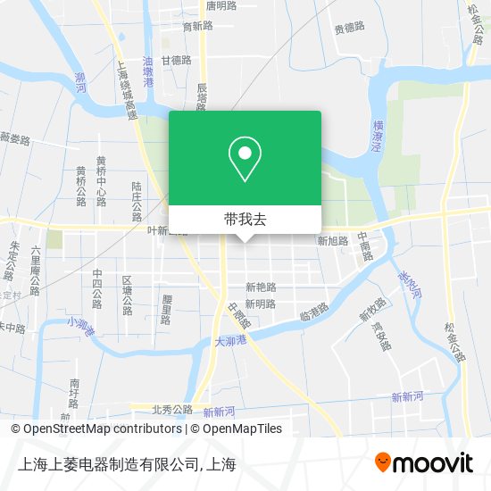 上海上萎电器制造有限公司地图