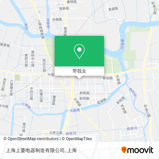上海上萎电器制造有限公司地图