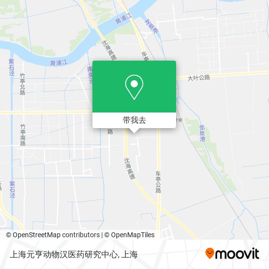 上海元亨动物汉医药研究中心地图