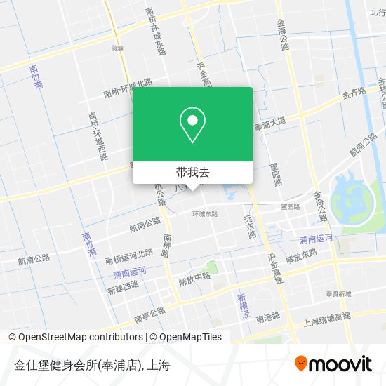 金仕堡健身会所(奉浦店)地图