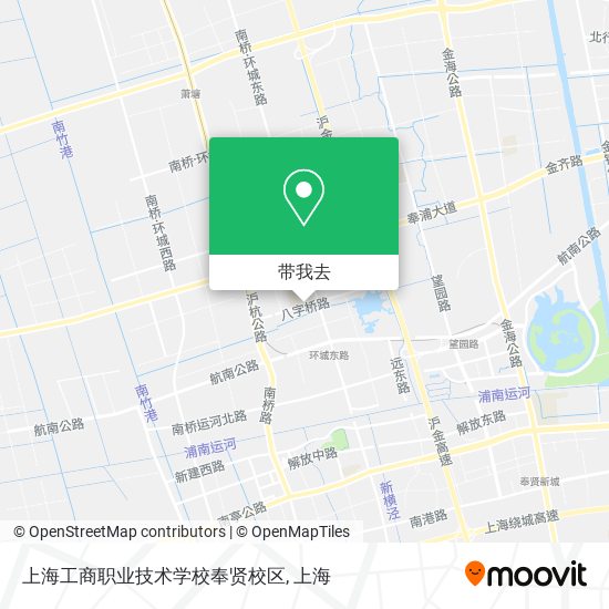 上海工商职业技术学校奉贤校区地图