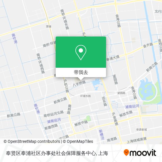 奉贤区奉浦社区办事处社会保障服务中心地图